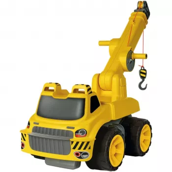 Sunkvežimis su kranu BIG Power Worker Maxi Crane Geltonas 3–7 metams
