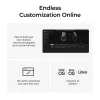 Pelė Keychron M6 dešinei rankai universali – Optinė, RF belaidis + Bluetooth + USB-C, 30000 DPI, Juoda
