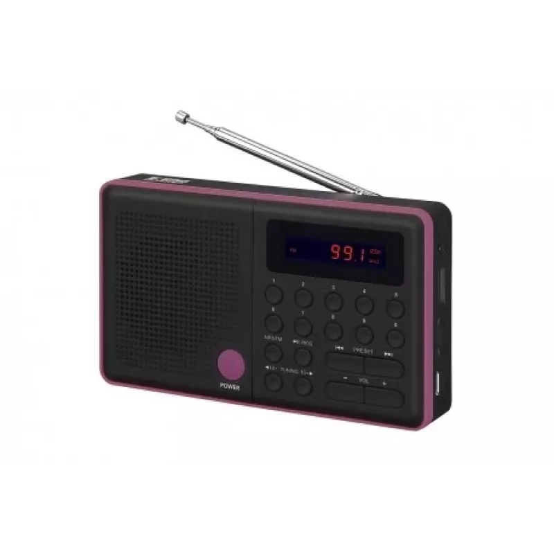 Radijo imtuvas Eltra Pliszka USB FM, juodas