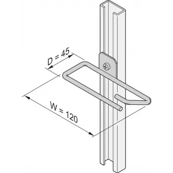 Schroff kabelių akutės F.C-RAIL 45X120MM 4X (20118339)