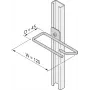 Schroff kabelių akutės F.C-RAIL 45X120MM 4X (20118339)
