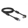 DeLOCK USB kabelis Type-A kištukas į Type-B kištuką 90° kairėn lenktas 2 m