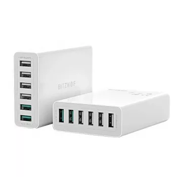 BlitzWolf BW-S15 60 W USB įkroviklis su 6 prievadais