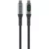 USB-C kabelis 4smarts 541438 USB4 Gen 2x2 1,5 m USB-C juodai pilkas