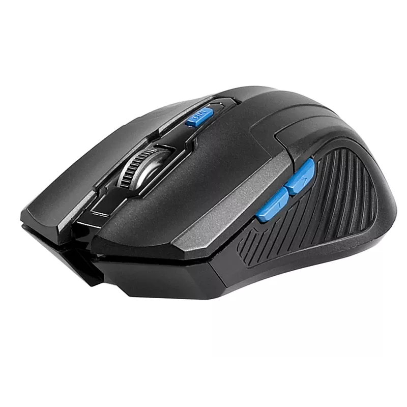 Tracer Fairy - optinė pelė - 6 mygtukai - belaidė - 2.4 GHz - USB belaidis imtuvas - juoda