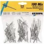 Kniedžių aklųjų rinkinys GESIPA 100 vnt. modelis 1433667 (mišrūs dydžiai, aliuminis/plienas)