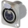 Neutrik NC6FD-LX - 26 mm - 34 mm - 31 mm - sidabrinė - IEC 61076-2-103 - IEC 68-2-20 - UL 94 HB - IP40