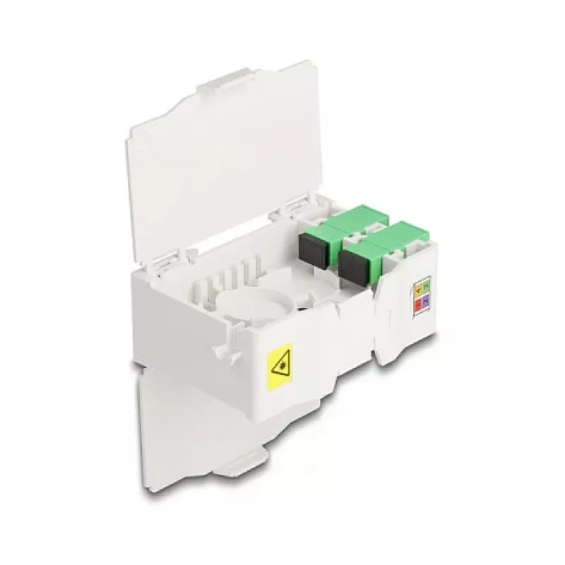DeLOCK 88097 SC Simplex Baltas optinio pluošto prijungimo dėžutė