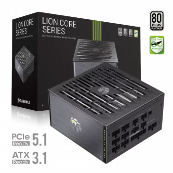 Gamemax LION CORE 1200P maitinimo blokas, 80 PLUS Platinum, 1200 W