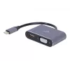 Cablexpert A-USB3C-HDMIVGA-01 USB grafikos adapteris pilka