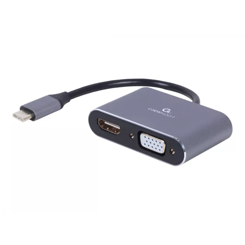 Cablexpert A-USB3C-HDMIVGA-01 USB grafikos adapteris pilka