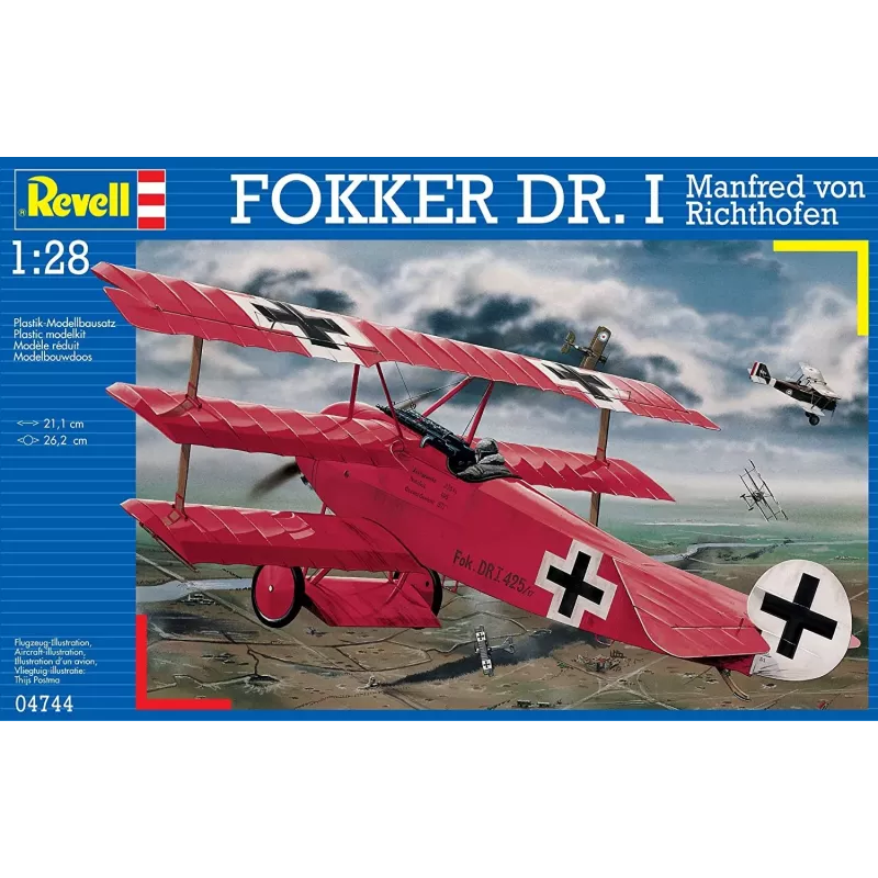 Revell 1:28 Fokker Dr.I Richthofen – Plastikinis modelis
