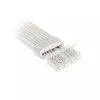 PCI-E 8 kontaktų ilginimo kabelis Kolink Umbra Radiant ARGB — dvigubas 2× 8 kontaktų, pintas GPU maitinimo ilgintuvas