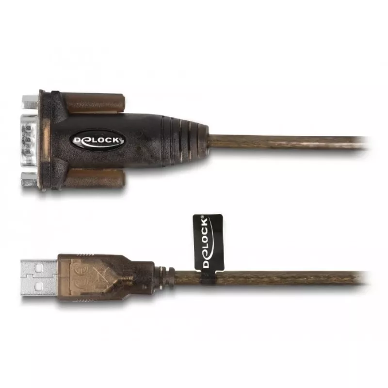DeLOCK adapteris USB 2.0 Type-A į RS-232 D-Sub 9 kontaktų kištukas 1,5 m