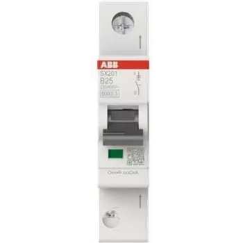 Automatinis jungiklis ABB SX201-B25 Flexline B charakteristika 6kA 25A 1P (2CDS251003R0255)