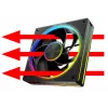 Korpuso ventiliatorius MODECOM VOLCANO LOOP 120 ARGB Reverse Fan Black 120 mm PWM 400–1400 RPM ARGB lizdas