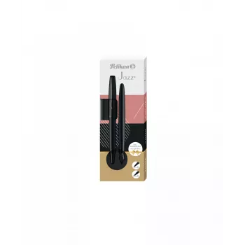 Pelikan Jazz Noble Elegance Black rašiklių rinkinys (automatinis ir plunksninis) 2 vnt.