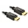DisplayPort kabelis DeLOCK 82424 3m Kištukas-Kištukas Auksuotas Juodas