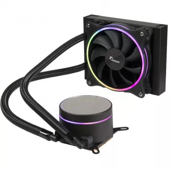 All-in-one skysčio aušintuvas Inter-Tech LC-120 RGB 12 cm juodas