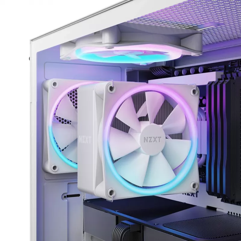 NZXT T120 RGB procesoriaus oro aušintuvas 12 cm baltas 1 vnt.