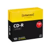Intenso 10 x CD-R 700MB (80 min.) 40x - plonuose dėkluose (1001622)
