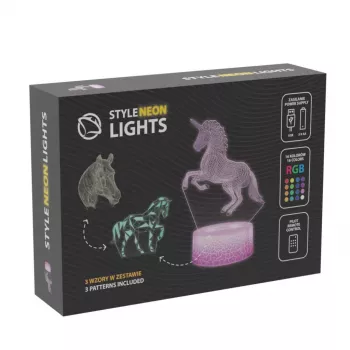 Manta SNL116RGB RGB 3D arklio dekoratyvinė LED lempa