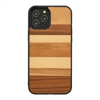 Dėklas iPhone 12 / 12 Pro man and wood – juodas smėlis