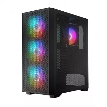 Korpusas Logic DART PRO ARGB MIDI USB-C Juodas