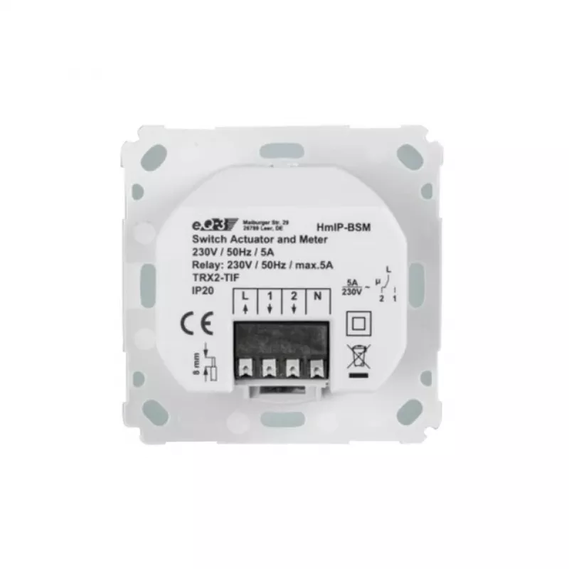 eQ-3 HomeMatic IP perjungimo-matavimo pavara firminiams jungikliams
