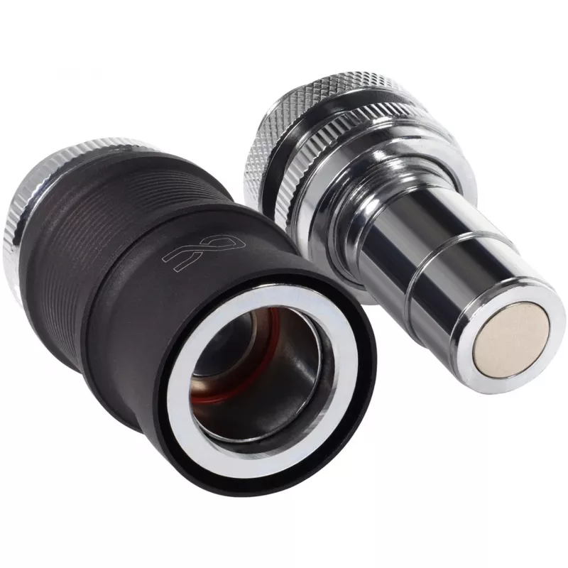 Alphacool Quick Disconnect Set BLH1A IG-IG su Schott jungtimi – greito atjungimo movų pora, skirta G½/G1/4 jungtims