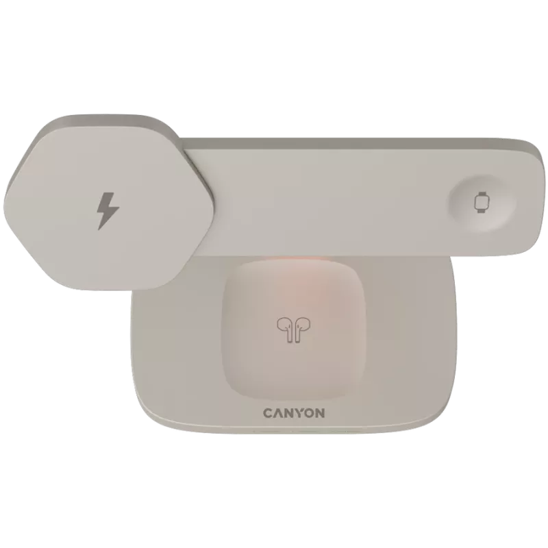 Canyon WCS-310 Hexagon 310 - 3 viename - belaidė Qi įkrovimo stotelė 3 įrenginiams vienu metu