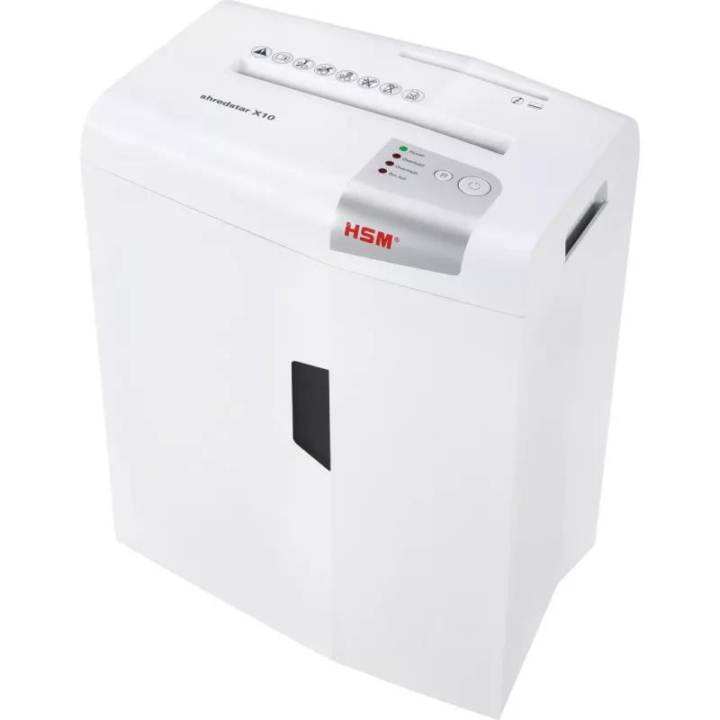 HSM shredstar X10 dokumentų smulkintuvas, 4,5 x 30 mm + atskira CD pjovimo sistema