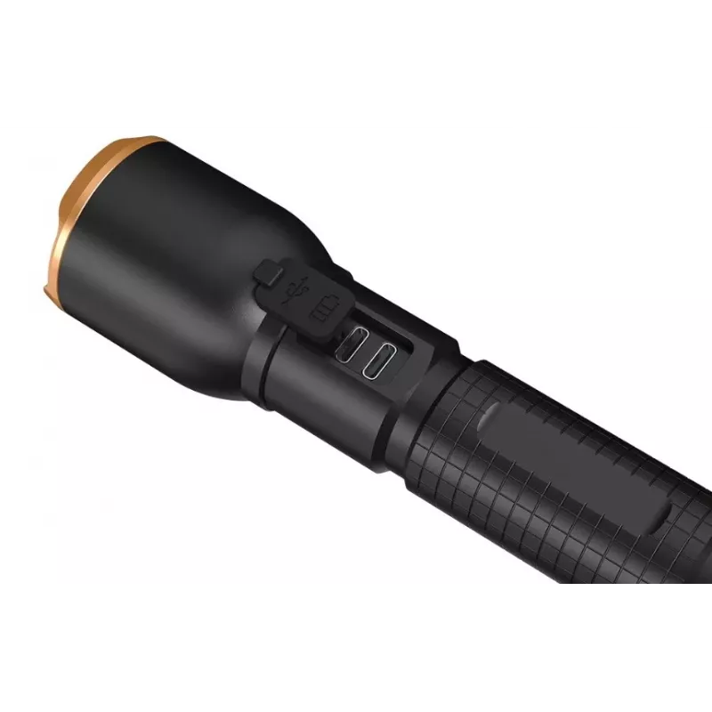 Duracell DF2500R juodas, nešiojamas įkraunamas žibintuvėlis