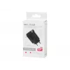LCD sieninis įkroviklis su USB lizdu ir 2x USB-C PD 65W GAN, juodas, su vatmetru
