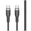 Pintas USB-C laidas, 100W, FIXDB-CC12-BK, juodas