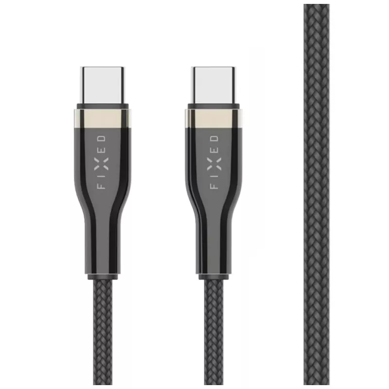 Pintas USB-C laidas, 100W, FIXDB-CC12-BK, juodas