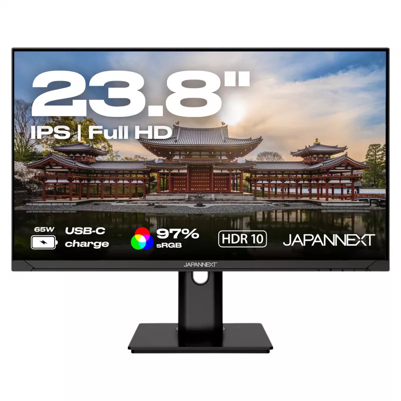 Japannext JN-IPS238FHDR-C65W-HSP Monitorius 23,8 colio Full HD IPS