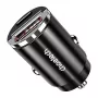 Automobilinis įkroviklis CHOETECH TC0006 30W USB-C/USB-A su QC3.0 ir PD3.0 palaikymu