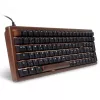 Klaviatūra Sharkoon SGK50 S2, USB, QWERTZ, vokiškas išdėstymas, medžio apdaila