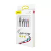 USB laidas Baseus Fast 4in1 2xUSB-C / Lightning / Micro 3.5A 1,2m (juodas)