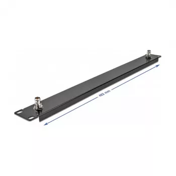 DeLOCK 19 colių skydas su 2 x BNC lizdu 1U juodas