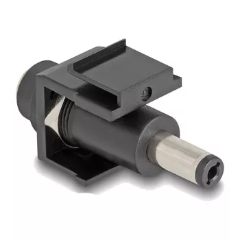 DeLOCK Keystone modulis DC 5,5 x 2,1 mm motina–tėvas juodas