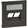 Dangtelis Legrand SEANO 2x RJ45 duomenų lizdams, antracitas (765459)