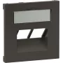 Dangtelis Legrand SEANO 2x RJ45 duomenų lizdams, antracitas (765459)