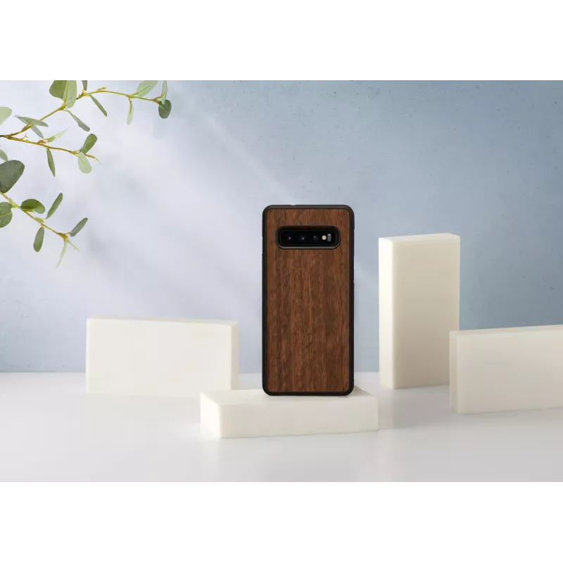 Apsauginis dėklas Samsung Galaxy S10, juodas Koala dizainas, medis ir polikarbonatas
