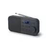 Muse M-109DB kilnojamasis radijas, DAB+/FM PLL, LCD displėjus, žadintuvas, baterijos/tinklo maitinimas, juodas