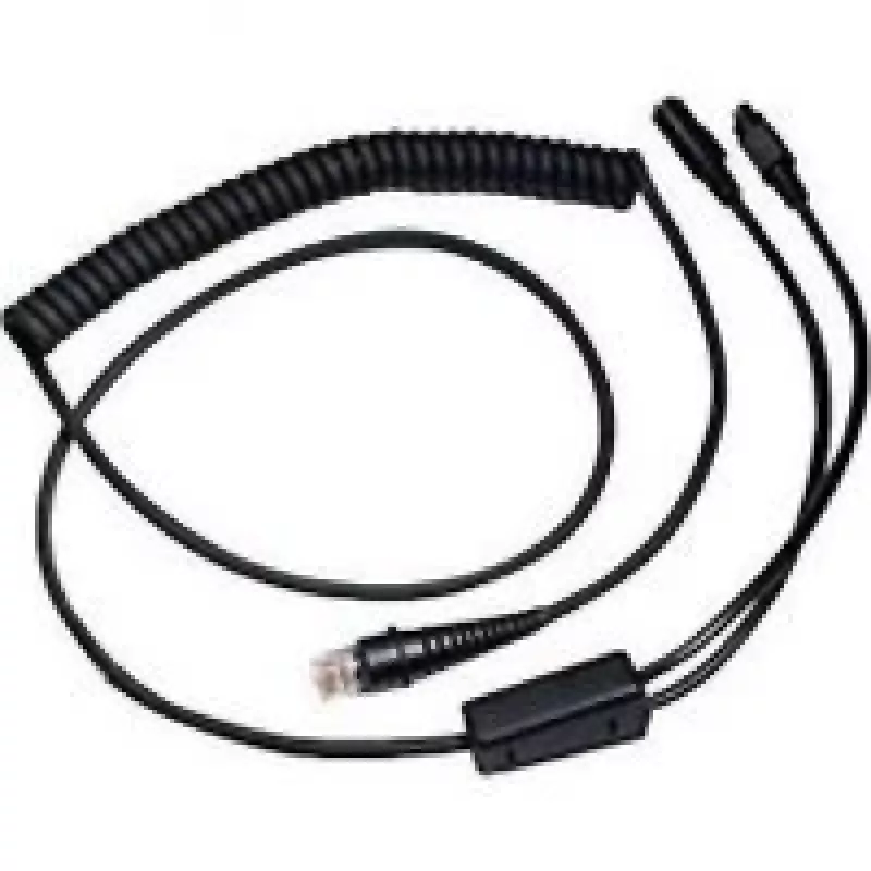 Honeywell CBL-720-300-C00 – Tastatūros jungiklis / tinklo kabelis, RJ-45 (M) – PS/2, 6 kontaktų, maitinimo šaltinis, 3,0 m, suvyniotas, juodas
