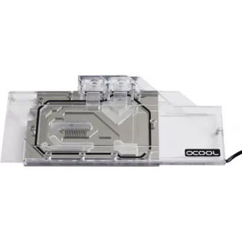 Alphacool 11760 vandens blokas – akrilas, skaidrus – XFX Radeon RX 5700 XT Thicc II / Thicc III Ultra / Thicc... – 122 mm x 266,5 mm