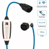 Mobilioji sieninė įkrovimo stotelė NRGKICK Pure 16A 10m (balta, 11 kW, 10 m kabelis, Wi-Fi + Bluetooth)