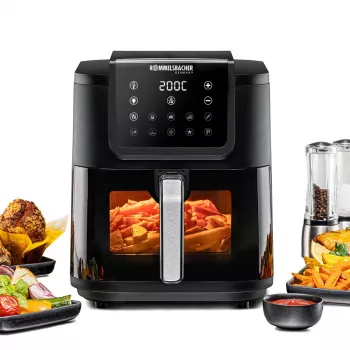 Kaitintuvo oro gruzdintuvė Rommelsbacher FRH 1700 Single 8 L 1700 W su 10 programų ir LED ekranu